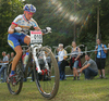 Katerina Nash of Czech riding in last race of Women cross country (XCO) Nissan UCI Mountain Bike World Cup. Final race of MTB World Cup was held in Maribor, Slovenia, on 15th of September 2007.
