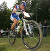 Tanja Zakelj of Slovenia riding in last race of Women cross country (XCO) Nissan UCI Mountain Bike World Cup. Final race of MTB World Cup was held in Maribor, Slovenia, on 15th of September 2007.

