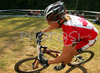 Second placed Marie-Helene Premont of Canada riding in last race of Women cross country (XCO) Nissan UCI Mountain Bike World Cup. Final race of MTB World Cup was held in Maribor, Slovenia, on 15th of September 2007.
