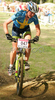 Alexandra Engen of Sweden riding in last race of Women cross country (XCO) Nissan UCI Mountain Bike World Cup. Final race of MTB World Cup was held in Maribor, Slovenia, on 15th of September 2007.
