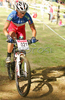 Laurence Leboucher of France riding in last race of Women cross country (XCO) Nissan UCI Mountain Bike World Cup. Final race of MTB World Cup was held in Maribor, Slovenia, on 15th of September 2007.
