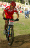 Fifth placed Ren Chengyuan of China riding in last race of Women cross country (XCO) Nissan UCI Mountain Bike World Cup. Final race of MTB World Cup was held in Maribor, Slovenia, on 15th of September 2007.
