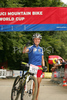 Third placed Irin Kalentieva of Russia celebrating her third place in last race of Women cross country (XCO) Nissan UCI Mountain Bike World Cup. Final race of MTB World Cup was held in Maribor, Slovenia, on 15th of September 2007.
