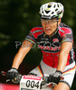 Sabine Spitz of Germany in finish of last race of Women cross country (XCO) Nissan UCI Mountain Bike World Cup. Final race of MTB World Cup was held in Maribor, Slovenia, on 15th of September 2007.
