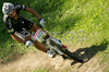 Manuel Fumic of Germany riding in last race of Men Cross country Nissan UCI Mountain Bike World Cup. Final race of MTB World Cup was held in Maribor, Slovenia, on 15th of September 2007.
