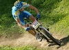 Inaki Errasti Lejarreta of Spain riding in last race of Men Cross country Nissan UCI Mountain Bike World Cup. Final race of MTB World Cup was held in Maribor, Slovenia, on 15th of September 2007.
