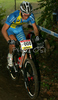 Winner Fredrik Kessiakoff of Sweden riding in last race of Men Cross country Nissan UCI Mountain Bike World Cup. Final race of MTB World Cup was held in Maribor, Slovenia, on 15th of September 2007.
