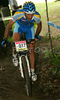 Jean-Christophe Peraud of France riding in last race of Men Cross country Nissan UCI Mountain Bike World Cup. Final race of MTB World Cup was held in Maribor, Slovenia, on 15th of September 2007.
