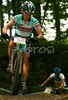 Emil Lindgren of Sweden riding in last race of Men Cross country Nissan UCI Mountain Bike World Cup. Final race of MTB World Cup was held in Maribor, Slovenia, on 15th of September 2007.
