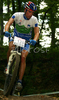 Luka Mezgec of Slovenia riding in last race of Men Cross country Nissan UCI Mountain Bike World Cup. Final race of MTB World Cup was held in Maribor, Slovenia, on 15th of September 2007.
