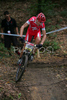 Second placed Christoph Sauser of Switzerland riding in last race of Men Cross country Nissan UCI Mountain Bike World Cup. Final race of MTB World Cup was held in Maribor, Slovenia, on 15th of September 2007.

