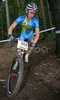 Winner Fredrik Kessiakoff of Sweden riding in last race of Men Cross country Nissan UCI Mountain Bike World Cup. Final race of MTB World Cup was held in Maribor, Slovenia, on 15th of September 2007.

