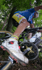 Gilberto Simoni of Italy riding in last race of Men Cross country Nissan UCI Mountain Bike World Cup. Final race of MTB World Cup was held in Maribor, Slovenia, on 15th of September 2007.
