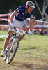 Julien Absalon of France riding in last race of Men Cross country Nissan UCI Mountain Bike World Cup. Final race of MTB World Cup was held in Maribor, Slovenia, on 15th of September 2007.
