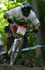 Jan Cestnik of Slovenia riding in last race of Men Downhill Nissan UCI Mountain Bike World Cup. Final race of MTB World Cup was held in Maribor, Slovenia, on 16th of September 2007.

