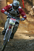 Yannick Colomb of France riding in last race of Men Downhill Nissan UCI Mountain Bike World Cup. Final race of MTB World Cup was held in Maribor, Slovenia, on 16th of September 2007.
