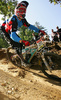 Chris Boice of USA riding in last race of Men Downhill Nissan UCI Mountain Bike World Cup. Final race of MTB World Cup was held in Maribor, Slovenia, on 16th of September 2007.

