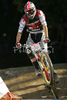 Esteban Deronzier of France riding in last race of Men Downhill Nissan UCI Mountain Bike World Cup. Final race of MTB World Cup was held in Maribor, Slovenia, on 16th of September 2007.
