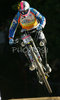 Karim Amour of France riding in last race of Men Downhill Nissan UCI Mountain Bike World Cup. Final race of MTB World Cup was held in Maribor, Slovenia, on 16th of September 2007.
