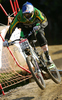 Nathan Rennie of Australia riding in last race of Men Downhill Nissan UCI Mountain Bike World Cup. Final race of MTB World Cup was held in Maribor, Slovenia, on 16th of September 2007.
