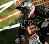 Herman Olund of Sweden riding in last race of Men Downhill Nissan UCI Mountain Bike World Cup. Final race of MTB World Cup was held in Maribor, Slovenia, on 16th of September 2007.
