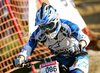 Matti Lehikoinen of Finland riding in last race of Men Downhill Nissan UCI Mountain Bike World Cup. Final race of MTB World Cup was held in Maribor, Slovenia, on 16th of September 2007.
