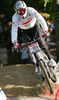 Marc Beaumont of Great Britain riding in last race of Men Downhill Nissan UCI Mountain Bike World Cup. Final race of MTB World Cup was held in Maribor, Slovenia, on 16th of September 2007.
