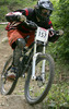Matevz Zupanc of Guerilla Bikes riding at Specialized Downhill Crni Vrh 2006 which was held at Crni vrh nad Idrijo, Slovenia on 20th of August 2006. Race also counted as Slovenian cup in MTB Downhill cycling for season 2006.
