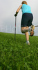 Nordic walker is enjoying her sport on fields near village Preddvor, Slovenia, on nice late spring afternoon. Nordic walking was first used as a summer training method by cross-country skiers. Nordic walking is one of the fastest growing recreational fitness sports in the world. Nordic walking is fitness walking with specially designed nordic walker poles and offers a very efficient, aerobic and easy way to improve your physical condition irrespective of age, sex or physical condition.
