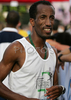 Joachim Nshimirimana of Burundi tired after winning 11th Ljubljana marathon in 2:14:13. This years Ljubljana Marathon counted also for Military World championships in Marathon 2006, which made athletes roaster for this marathon even more impressive.11th Ljubljana Marathon and Military World Championships was held in Ljubljana, Slovenia on 29th of October 2006.
