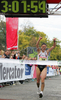 Winner Inga Judezkina of Lithuania celebrating her victory in 11th Ljubljana marathon. This years Ljubljana Marathon counted also for Military World championships in Marathon 2006, which made athletes roaster for this marathon even more impressive.11th Ljubljana Marathon and Military World Championships was held in Ljubljana, Slovenia on 29th of October 2006.
