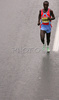 Second placed Sammy Rotich of Kenia running in 12th Ljubljana Marathon. 12th Ljubljana Marathon was held in Ljubljana, Slovenia, on 28th of October 2007. Marathon was held in difficult cold and rainy weather, so already hard track was even harder for more then 8000 runners who were competing in this years marathon and half marathon.
