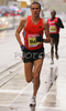 Winner Oleksandr Sitkovskiy of Ukrain running in 12th Ljubljana Marathon. 12th Ljubljana Marathon was held in Ljubljana, Slovenia, on 28th of October 2007. Marathon was held in difficult cold and rainy weather, so already hard track was even harder for more then 8000 runners who were competing in this years marathon and half marathon.
