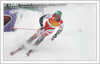 Third placed Kalle Palander of Finland finishing his second run of giant slalom race of Audi Alpine Skiing World Cup in Kranjska Gora. Race was won by Benjamin Raich of Austria, who finished before his teammate Hermann Maier of Austria and third placed Kalle Palander of Finland. <br> 
