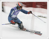 Lasse Kjus of Norway skiing during first run of slalom race of Audi FIS Alpine skiing world cup in Kranjska Gora, Slovenia.  Race was won by Giogio Rocca of Italy, Andre Myhrer of Sweden placed second and Benjamin Raich of Austria finished third. <br> 
