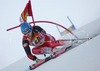 Winner Benjamin Raich of Austria skiing during FIS World Cup race in Kranjska Gora, Slovenia. Race was won by Benjamin Raich of Austria, Massimilian Blardone of Italy placed second, while Thomas Grandi of Canada finished third.
