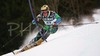 Drago Grubelnik of Slovenia skiing during FIS World Cup Slalom race in Kranjska Gora, Slovenia. Race was won by Giorgio Rocca of Italy, Thomas Grandi of Canada placed second, while Ted Ligety of USA finished third. Grubelnik finished 12th.
