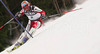 Rainer Schoenfelder of Austria skiing during FIS World Cup Slalom race in Kranjska Gora, Slovenia. Race was won by Giorgio Rocca of Italy, Thomas Grandi of Canada placed second, while Ted Ligety of USA finished third. Schoenfelder finished 4th.
