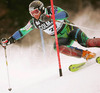 Mitja Dragsic of Slovenia skiing during FIS World Cup Slalom race in Kranjska Gora, Slovenia. Race was won by Giorgio Rocca of Italy, Thomas Grandi of Canada placed second, while Ted Ligety of USA finished third. Dragsic didnt qualify for second run.
