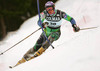 Jure Kosir of Slovenia skiing during FIS World Cup Slalom race in Kranjska Gora, Slovenia. Race was won by Giorgio Rocca of Italy, Thomas Grandi of Canada placed second, while Ted Ligety of USA finished third. Kosir didnt qualify for second run.
