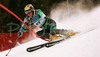 Drago Grubelnik of Slovenia skiing during FIS World Cup Slalom race in Kranjska Gora, Slovenia. Race was won by Giorgio Rocca of Italy, Thomas Grandi of Canada placed second, while Ted Ligety of USA finished third. Grubelnik finished 12th.
