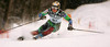 Mitja Valencic of Slovenia skiing during FIS World Cup Slalom race in Kranjska Gora, Slovenia. Race was won by Giorgio Rocca of Italy, Thomas Grandi of Canada placed second, while Ted Ligety of USA finished third. Valencic didnt qualify for second run.
