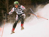 Jouni Pellinen of Finland skiing during FIS World Cup Slalom race in Kranjska Gora, Slovenia. Race was won by Giorgio Rocca of Italy, Thomas Grandi of Canada placed second, while Ted Ligety of USA finished third. Pellinen didnt finish first run.
