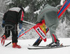Organizers are pulling down the track after Giant slalom race of Women Audi FIS World Cup was canceled. Women Audi FIS Giant Slalom World Cup race should be held in Maribor, Slovenia, on 7th January 2006, but due to warm weather which made track to become too soft for safe racing, race was canceled.
