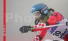 Ana Jelusic of Croatia skiing during first run of Women FIS World Cup Slalom race in Maribor, Slovenia. Race was won by Marlies Schild of Austria, Janica Kostelic of Croatia placed second, and Therese Borssen of Sweden finished third.
