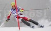 Winner Marlies Schild of Austria skiing during Women FIS World Cup Slalom race in Maribor, Slovenia. Race was won by Marlies Schild of Austria, Janica Kostelic of Croatia placed second, and Therese Borssen of Sweden finished third.
