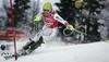 Marlies Schild of Austria skiing in first run of Women Alpine skiing slalom FIS World Cup in Zagreb, Croatia. Snow queen trophy in Zagreb, Croatia was held in Sljeme, Croatia on 4th of January 2007.
