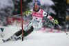 Kathrin Zettel of Austria skiing in first run of Women Alpine skiing slalom FIS World Cup in Zagreb, Croatia. Snow queen trophy in Zagreb, Croatia was held in Sljeme, Croatia on 4th of January 2007.

