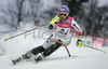 Michaela Kirchgasser of Austria skiing in first run of Women Alpine skiing slalom FIS World Cup in Zagreb, Croatia. Snow queen trophy in Zagreb, Croatia was held in Sljeme, Croatia on 4th of January 2007.
