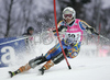 Maria Pietilae of Sweden skiing in first run of Women Alpine skiing slalom FIS World Cup in Zagreb, Croatia. Snow queen trophy in Zagreb, Croatia was held in Sljeme, Croatia on 4th of January 2007.
